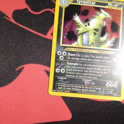 VTG Pokemon TCG Tyranitar 12/75 Neo Discovery Holo Rare Unlimited 2001 - Image 3