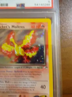 2000 Pokemon Gym Heroes #12 Rocket's Moltres-Holo PSA 5 EX 12/132 - Image 3