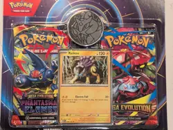 NEW Pokemon Mega Evolution & Phantasmal Flames 2-Pack Blister Sealed - Raikou - Image 2