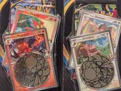 Pokemon PHANTASMAL FLAMES Blister [2 Pack Set] - Promo's Greedent & Magcargo 2 - Image 2