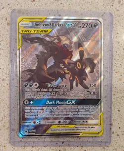 Pokemon TCG Umbreon and Darkrai GX SM241 Tag Team Promo S&M LP - Image 1