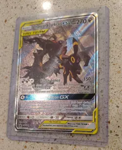 Pokemon TCG Umbreon and Darkrai GX SM241 Tag Team Promo S&M LP - Image 3
