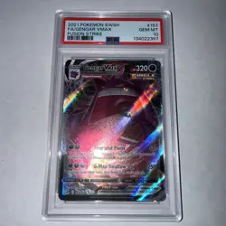 2021 Pokemon Fusion Strike GENGAR VMAX #157 Full Art PSA 10 GEM MINT - Image 1