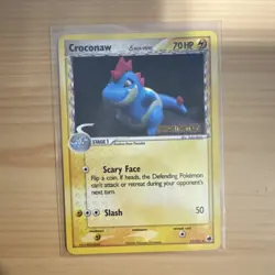 Pokemon Croconaw (Delta Species) 27/101 EX Dragon Frontiers 70 HP Reverse Holo - Image 1
