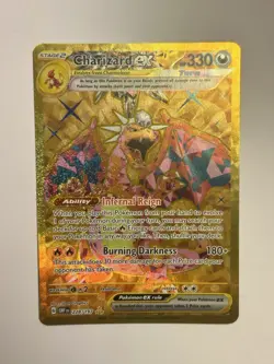 Pokemon Charizard ex Obsidian Flames 228/197 Gold Hyper Rare TCG - Image 1