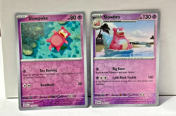 Pokemon TCG 151 Slowpoke 079/165 & Slowbro 080/165 Reverse Holo Lot Of 2 - Image 1