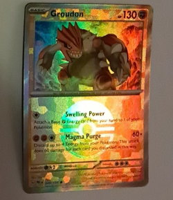 Groudon Master Ball Reverse Holo NM Prismatic Evolutions 049/131 Pokemon TCG - Image 1