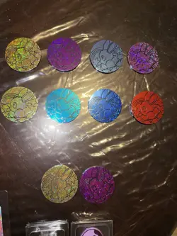 Pokemon TCG Prismatic Evolutions Eeveelution Lot- Empty Mini Tins, Coins & Extra - Image 3