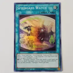 Springans Watch - BLVO-EN054 - NM/VLP - Super Rare - 1st ed - Yugioh - Image 1
