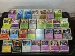 30 Pokemon Cards Lot WOTC VTG ALL RARE HOLO Pawmot Feraligatr Sharpedo Pinsir - Image 1