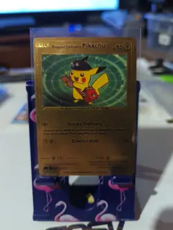 Special Delivery Pikachu Gold Foil Pokemon Card Promo SWSH074 - Image 1