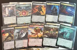 MTG Magic the Gathering Final Fantasy Lot Of 10 Borderless Cards AUC 3 - Image 1