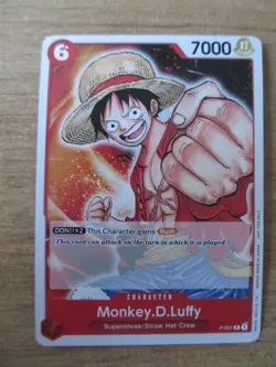ONE PIECE CARD GAME P-001 / MONKEY D LUFFY - N°6 - BANDAI - Image 1