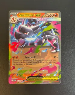 Mega Charizard X EX 13/94 Phantasmal Flames Near Mint Fresh Rare Pokemon card - Image 1