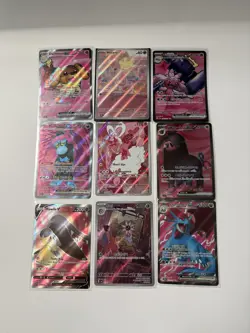 Pokemon TCG 9 Pink Card Set Lot - Image 1