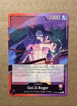 One Piece Gol.D.Roger GOLD DON!! + regular & leader Card (OP-13) English - Image 4
