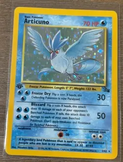 Articuno Holo Rare 1st Edition 2/62 - 1999 Fossil WoTC Pokemon TCG Card NM - Image 1