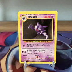 Pokemon - Haunter 29/102 - Base Set Trading Card TCG - Image 1