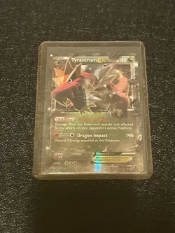 Pokemon TCG Tyrantrum EX XY Black Star Promos Holo Ultra Rare Card XY70 - Image 1