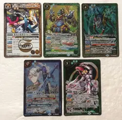 Lot of 5 Japanese Battle Spirits Master Rare Card set TCG - Image 1