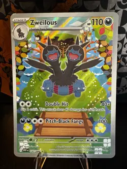 Zweilous White Flare Pokemon TCG Full Art Sir Rare English Card 147/086 NM - Image 1