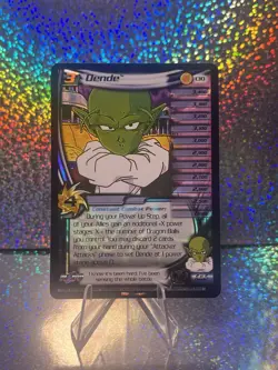 Dende HOLO FOIL Rare unlimited 130 DBZ TCG Card LV3 Dragon Ball Z Score CCG - Image 1