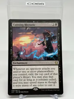 Cunning Rhetoric 038 Commander 2021 C21 MTG Magic - Image 1