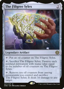 MTG 1x The Filigree Sylex, NM, Phyrexia Al Will Be One, Artifact Oil Counters - Image 1