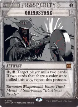 Grindstone NM/M* SHOWCASE Outlaws Of Thunder Junction 0062 mtg -UnltdCards - Image 1