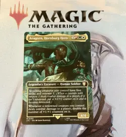 Aragorn, Hornburg Hero (Borderless) Commander: the Lord of the Rings: Tales... - Image 1