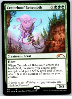 Craterhoof Behemoth (#375) Secret Lair NM MTG - Image 1