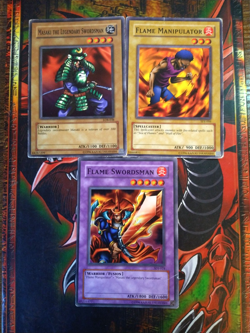 Flame Swordsman + Masaki the Legendary + Manipulator SDJ-024 006 LOB Yugioh HP - Image 1