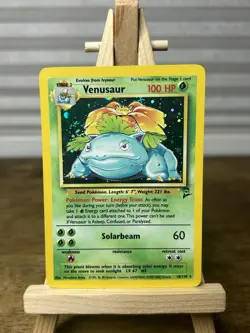 Pokemon TCG Venusaur Base Set 2 Holo Rare 18/130 Vintage Card WOTC - SWIRL 🌀 - Image 1