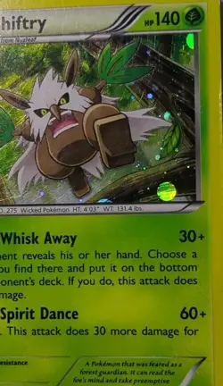 Pokemon Shiftry Holo Promo XY23 Lightly Played Pokemon Promo Card Holographic - Image 1