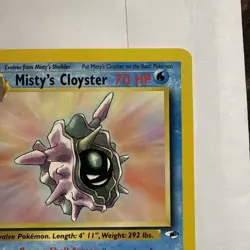 Pokemon Card - Misty's Cloyster Gym Heroes 29/132 1st Edition - Image 3
