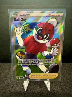 Ball Guy 065/072 Shining Fates Trainer Full Art Ultra Rare Pokemon TCG Card NM - Image 1
