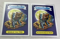 2 Card Lot Garbage Pail Kids Book Worms Book Of The Ted Necronomicon Ron 36a,b - Image 3