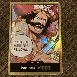 One Piece Gol.D.Roger GOLD DON!! Card (OP-13) English - Image 1