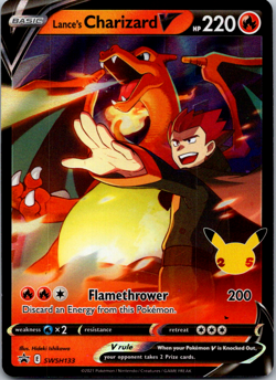 Lance's Charizard V SWSH133 Sword & Shield Promo Cards Pokemon TCG Holo NM Foil - Image 1