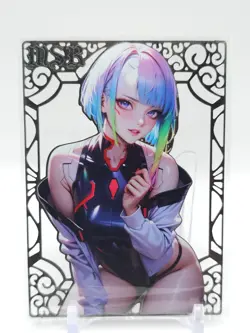 Goddess Story - Silver Metal Waifu Card - Lucy Kushinada - NUMBERED #/200 - Image 1