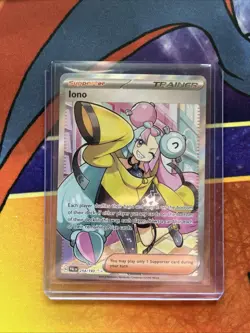 Pokemon TCG Iono Holo Ultra Rare Card 254/193 Sv02: Paldea Evolved - Image 1