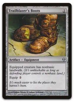 Trailblazer's Boots #208 (NM) Zendikar ZEN Magic MTG - Image 1