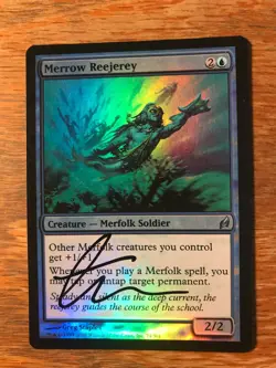 Magic the Gathering MTG foil Merrow Reejery Lorwyn signed NM - Image 1