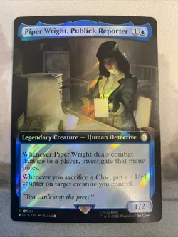 Piper Wright, Publick Reporter (0907) (Extended Art) (Surge Foil) - Image 1