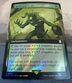 Hardened Scales (0998) Extended Art Surge Foil - MTG: Fallout (PIP) NM/M - Image 2