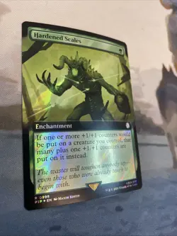 Hardened Scales (0998) Extended Art Surge Foil - MTG: Fallout (PIP) NM/M - Image 3