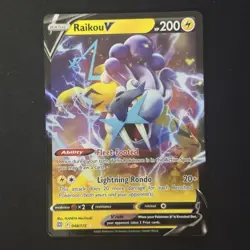 Raikou V 048/172 Full Art Swsh09: Brilliant Stars Holo Pokemon TCG English - Image 1