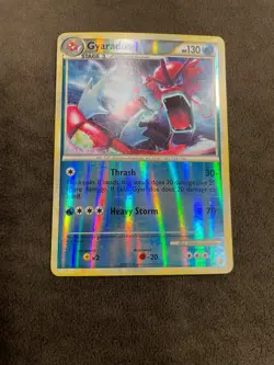 Gyarados (Red) Shiny Pokemon TCG HeartGold SoulSilver #123/123 Reverse Holo LP - Image 1