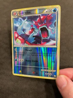 Gyarados (Red) Shiny Pokemon TCG HeartGold SoulSilver #123/123 Reverse Holo LP - Image 2