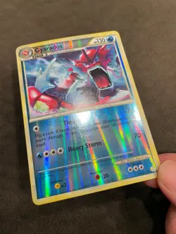 Gyarados (Red) Shiny Pokemon TCG HeartGold SoulSilver #123/123 Reverse Holo LP - Image 3